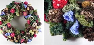 Welcome to knitting at allcrafts where you can find thousands of free knitting patterns and projects. Knitted Woodland Fall Wreath Free Knitting Pattern