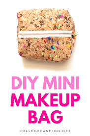 diy tutorial custom makeup bag
