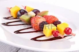 Fruit Skewer And Chocolate Sauce Chines Food Recipe Food Fruit Skewers