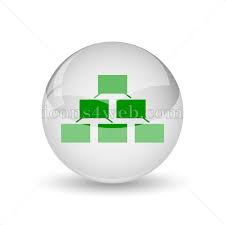 Organizational Chart Glossy Icon Organizational Chart Glossy Button