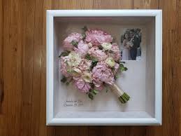 Preserved Wedding Bouquet In Contemporary White Shadow Box With Wedding Photo Wedding Bouquet Preservation Bridal Bouquet Calla Lillies Wedding Keepsake Boxes