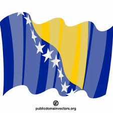 The flag of bosnia and herzegovina contains a wide medium blue vertical band on the fly side with a yellow right triangle abutting the band and the top of the flag. Volne Siritelne Obrazky Vlajek A Designy Vlajek Verejne Dostupne Vektory