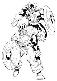 Dibujo Capitan America Para Colorear