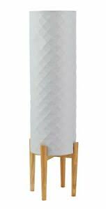 An elliptical opal glass shade, a slender metal stem, and a rectangular marble base fitted with a dimmer. Argos Home Skandi Geometric Column 92cm Tall Floor Lamp Grey Ebay