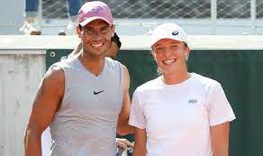 Photo by jimmie48/wta throughout her quest for the title in rome, swiatek combined athleticism with style in her asics women's spring match skirt. Rafael Nadal S Positive Energy Hailed By Iga Swiatek At French Open Tennis Sport Express Co Uk