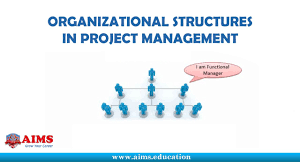 project management organizational structure its definition types and charts aims lecture