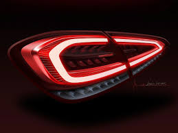 Mercedes Benz New A Class Tail Light Design Sketch Render Car Design Headlamp Design Car Design Sketch