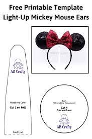 Now, take another ear shape and press the pretty side of that onto. Free Printable Minnie Mouse Ears Template In 2021 Diy Mickey Mouse Ears Minnie Ears Diy Disney Ears Headband