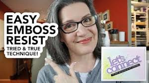 Let's Connect! Emboss resist is tried and true for a good reason... (it  works!)
