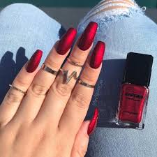 Game mug batman tank top zdoben nails decor nail form coffin coffin nail chisel acrylic nail short. Dark Red Matte Acrylic Nails Coffin Shape New Expression Nails