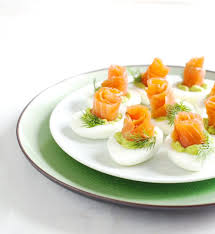 Vajicka Plnene Wasabi Recipe Healthy Brunch Cocktails Fresh Food Salmon And Asparagus