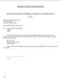 This is a short letter written by a landlord with reference to a tenant who resides on their premises. 5 Request Letter For Pest Control Templates Tips And Ideas To Write Request Letters Demplates