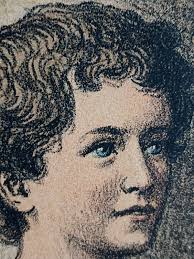 Antique 1913 Danish Large Poster Lithography by Paul Steffensen 12-years  -old Jesus in Temple