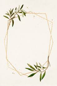 Hexagon Gold Frame Olive Branch Pattern Illustration Premium Image By Rawpixel Com Ningzk V Gold Frame Olive Branch Flower Frame
