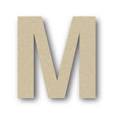 Lettre Bois Majuscule M 6 Cm X 6 Cm Gringos Lettres En Bois Lettres Adhesives Lettre A