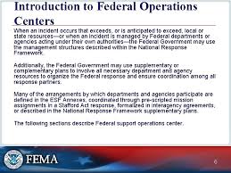 Which of the following are part of the dhs/fema federal operations centers?. Purpose Of Coordinating Structures Operational Coordination Occurs Across