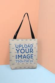Placeit Tote Bag Mockup Standing Against A Colorful Scenario In 2020 Bag Mockup Tote Bag Bags
