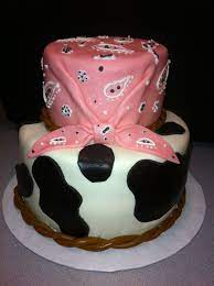 Bandana Cow Baby Shower Cake Cakes I Made Pinterest Cow Baby Showers Baby Shower Cakes Baby Shower