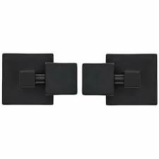 Therefore, in addition to providing easy adjustment of the mirror, this accessory also provides reliable. Square Black Pivot Mirror Hardware Tilting Anchors For Mirror Or Picture Glass Ebay