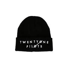 Twenty One Pilots Logo Watchman Beanie Hot Topic Twenty One Pilots Logo 1920s Hat Embroidered Beanie