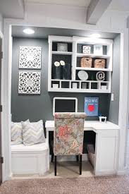 An unused closet is a practical location for a desk. 15 Closets Turned Into Space Saving Office Nooks