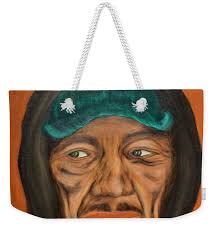 Indigenous Hunter Acrylic Print by Michael Titherington