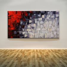 Artist black and white paintings. Artist Handmade Knife Black White And Red Oil Painting Unique Modern Abstract Square Pop Oil Painting For Living Room Decoration Oil Painting Painting For Living Roomoil Painting Paintings Aliexpress