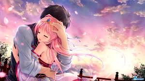 Anime Sen No Hatou Tsukisome No Kouki Akari Miyaguni Blush Boy Cloud Girl Hug Japanese Clothes Long Hair Pe Anime Anime Wallpaper Anime Backgrounds Wallpapers