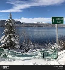 Crescent lake cabin is a secluded, private cabin on crescent creek near the town of crescent lake junction in oregon. Sign On Snow Covered Image Photo Free Trial Bigstock