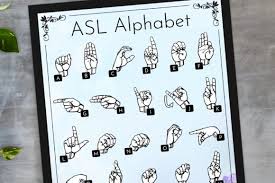 Sign language (asl) images, fingerspelling chart, i love you, art. Asl American Sign Language Alphabet Svg Grafik Von Able Lingo Creative Fabrica