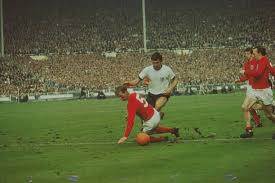 Team england plays on to victory against west germany in this classic world cup final from 1966 with many amazing moments including geoff hurst becoming the. England 4 W Germany 2 In 1966 At Wembley Jackie Charlton Shows Experience To Halt This German Attack In The World 1966 World Cup Final Wembley 1966 World Cup