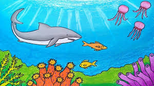 64+ populer gambar pemandangan bawah laut crayon, gambar pemandangan. Cara Menggambar Dan Mewarnai Ikan Menggambar Pemandangan Bawah Laut Youtube