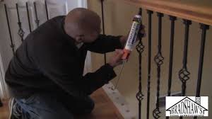 Various round rod stair railings. How To Install Stair Spindles Youtube