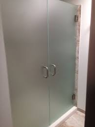 3 8 Frameless French Shower Doors Frosted Glass Shower Doors Bathroom Design Modern Bathroom Design