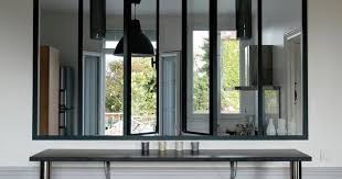 Verriere D Interieur Pour La Cuisine Avec Ouverture Cuisine Verriere Verrieres Interieure Verriere Atelier