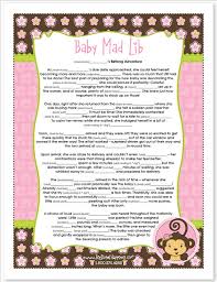 Monkey Girl Baby Shower Mad Lib Game Instant Download Baby Shower Mad Libs Big Dot Of Happiness Monkey Girl Baby Shower