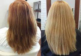 How to bleach stomach hair at home. I Did It Going From Red To Blond With Olaplex Lighten Hair Naturally How To Lighten Hair Lighten Hair With Honey