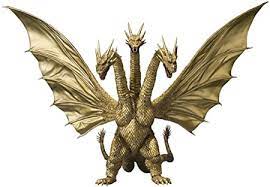 Although the name of the character is officially trademarked by toho as king ghidorah, the character was originally referred to as ghidorah or ghidrah in some english markets. Godzilla King Ghidorah S H Monster Arts Action Figure Amazon De Spielzeug
