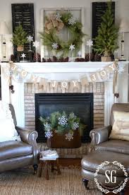 Farmhouse Christmas Mantel Stonegable Christmas Fireplace Farmhouse Christmas Beautiful Christmas