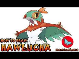 How To Draw Hawlucha Pokemon Pokemon Drawings Animal Drawings Pokemon