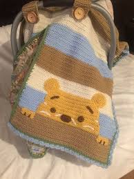 Car Seat Cover Crochet Winnie The Phoo Baby Car Seat Cover Pattern Crochet Car Seat Cover Car Seat Cover Pattern Free