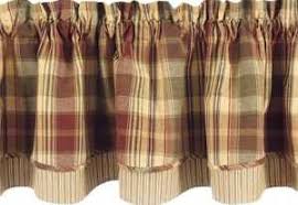 red plaid kitchen curtains images