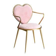 Chair Restaurant Lounge Chair Cafe Chair Heart Shaped Makeup Chair Dressing Chair Color Pink Size 854146cm Chair Leisure Chair Side Chairs Dining