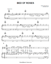 Bed of roses by bon jovi bass tab and video lesson. Bed Of Roses Sheet Music Bon Jovi Sheetmusic Free Com