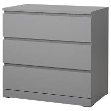 Malm 3 Drawer Chest Gray Stained 31 1 2x30 3 4 Ikea In 2020 Ikea Malm Malm Malm Bed Frame