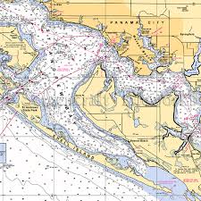 Florida Panama City Nautical Chart Decor