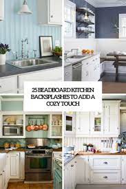 You can choose from if your kitchen makeover calls for a wood backsplash, you may have some lumber on hand that if you're installing beadboard panels, they should be precut to allow for the expansion gap around the. 25 Beadboard Kitchen Backsplashes To Add A Cozy Touch Digsdigs