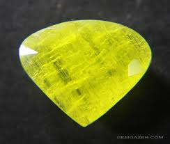 A Dazzlingly Bright Yellow Gemstone Of An Extremely Rare Mineral Ettringite Is Not Usually Considered A Facetable M Yellow Gemstones Rare Gemstones Gemstones