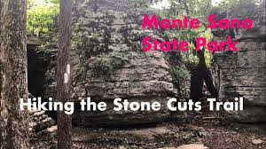 The map also notes changes in elevation. Hiking The Stone Cuts Trail Monte Sano State Park Alabama Youtube
