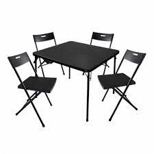 Granite white plastic tabletop metal frame folding table. Plastic Development 8119im 5 Piece 34 Inch Card Table 4 Chairs Furniture Set 1 Unit Jay C Food Stores